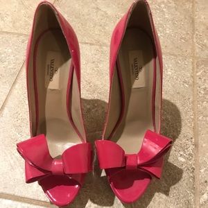 Pink Bow Valentino Heels